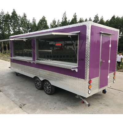 China manufacturer mini mobile fast food truck trailer